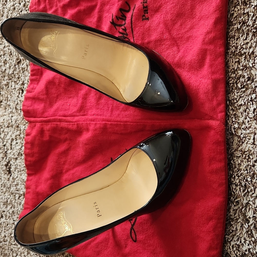 Christian Louboutin Patent Black Heels